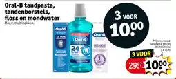 Kruidvat Oral-B tandpasta, tandenborstels, floss en mondwater aanbieding