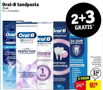 Kruidvat Oral-B tandpasta aanbieding