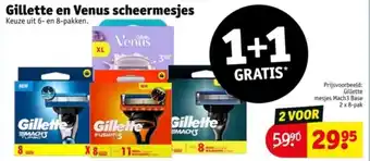 Kruidvat Gillette en Venus scheermesjes aanbieding