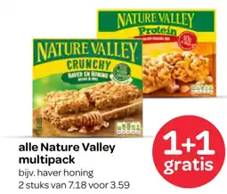 Spar alle Nature Valley multipack aanbieding
