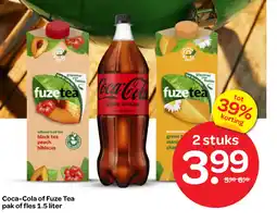 Spar Coca-Cola of Fuze Tea aanbieding