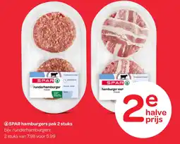 Spar SPAR hamburgers aanbieding