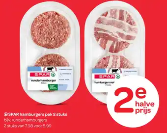 Spar SPAR hamburgers aanbieding