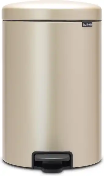 Bol.com Brabantia newIcon Prullenbak - 20 l - Champagne aanbieding