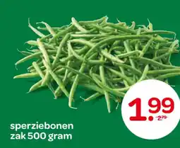 Spar sperziebonen aanbieding