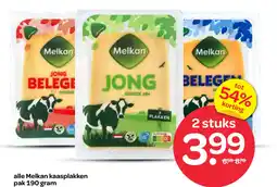 Spar alle Melkan kaasplakken aanbieding