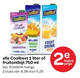 Spar alle Coolbest of fruitontbijt aanbieding