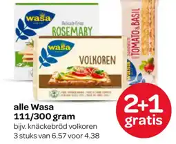 Spar alle Wasa aanbieding