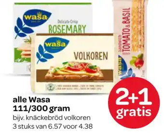 Spar alle Wasa aanbieding