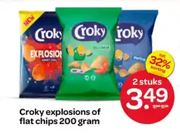 Spar Croky explosions of flat chips aanbieding