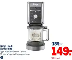 Makro Ninja Foodi ijsmachine aanbieding