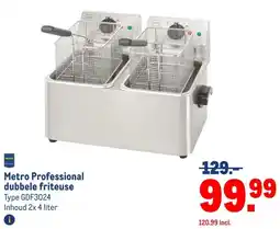 Makro Metro Professional dubbele friteuse aanbieding
