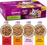 Bol.com Whiskas Kattenvoer - Adult 1+ - Tasty Mix Keuze Chef in Saus - 60x85g aanbieding