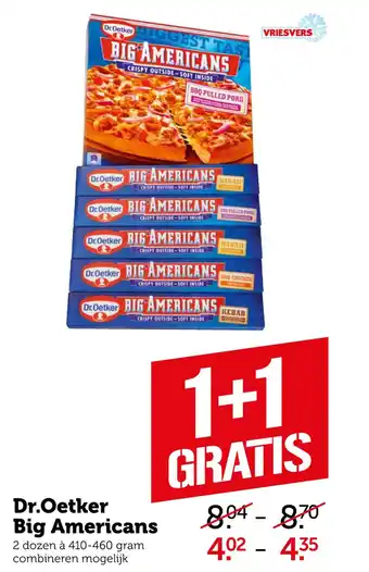 Coop Dr.oetker big americans 410-460 gram aanbieding