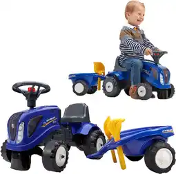 Bol.com Falk Falk New Holland Looptractor Set Blauw 1/3 jaar aanbieding