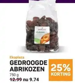 Ekoplaza GEDROOGDE ABRIKOZEN aanbieding