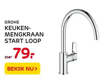 Praxis Grohe keukenmengkraan start loop aanbieding