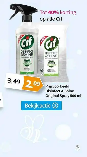 Plein.nl Op alle cif tot 40% Korting 500 ml aanbieding