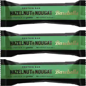 Albert Heijn Barebells Hazelnut & Nougat 3-pack aanbieding