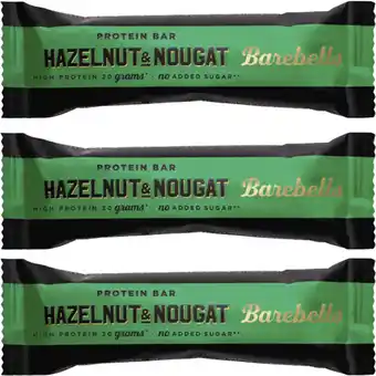 Albert Heijn Barebells Hazelnut & Nougat 3-pack aanbieding