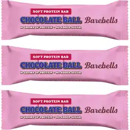 Albert Heijn Barebells Soft Chocolate Ball 3-pack aanbieding