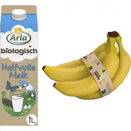 Albert Heijn Arla Bio melk & AH Bio bananen pakket aanbieding