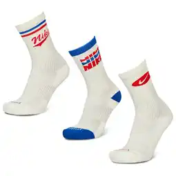 Foot Locker Nike Everyday Cushioned Crew 3 Pack Unisex Sokken - Bruin - Maat: 38 - 42 - Foot Locker aanbieding