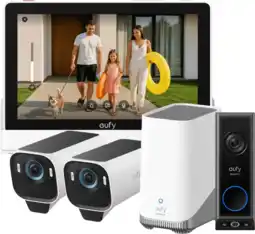 Coolblue EufyCam S3 Pro Duo Pack + HomeBase 3 + Doorbell E340 + Smart Display E10 aanbieding