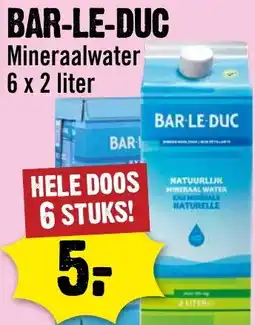 Dirck 3 Bar le duc mineraalwater aanbieding