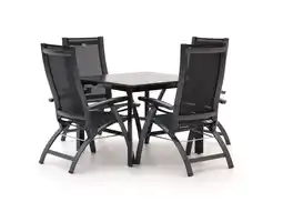 Kees Smit Hartman Primo/Sestino 90cm dining tuinset 5-delig verstelbaar aanbieding