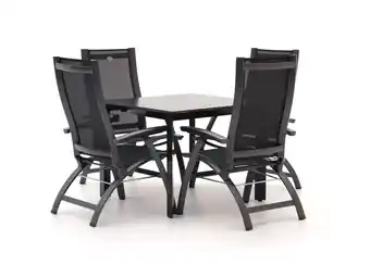 Kees Smit Hartman Primo/Sestino 90cm dining tuinset 5-delig verstelbaar aanbieding