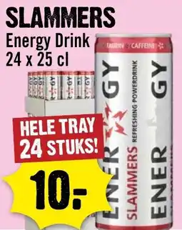 Dirck 3 Slammers energy drink aanbieding