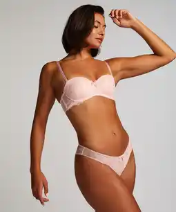 Hunkemoller Hunkemöller Hoog uitgesneden brazilian Kimberley Roze aanbieding