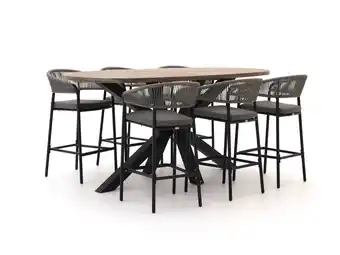 Kees Smit Bellagio Nova Siri/ROUGH-Y Ellips 240cm barset 7-delig aanbieding