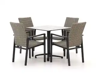 Kees Smit Manifesto Villongo/Canzo 80cm dining tuinset 5-delig stapelbaar inklapbaar aanbieding