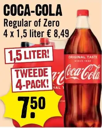 Dirck 3 Coca cola Regular of Zero aanbieding