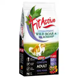 Zooplus 2x 12 kg FitActive Pure Hypoallergenic everzwijn & rozenbottel hondenvoer droog aanbieding