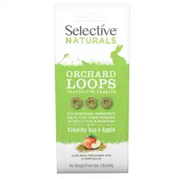 Zooplus Voordeelpakket: 2x80g Selective Naturals Orchard Loops voor konijnen aanbieding