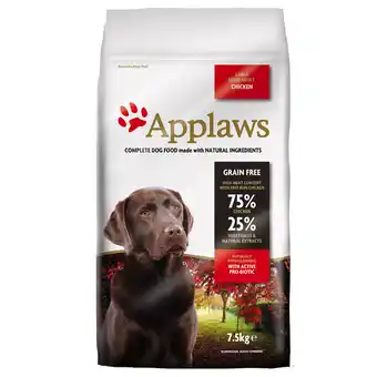 Zooplus 5 kg + 2,5 kg gratis! Applaws droogvoer voor honden 7,5 kg aanbieding