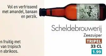 Mitra Scheldebrouwerij zeezuiper aanbieding