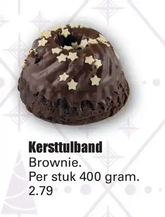 Dirk Kersttulband Brownie aanbieding