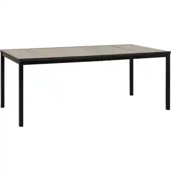 Leen Bakker Tuintafel Porto - metaal/kunststof - 75x200x95 cm - Leen Bakker aanbieding