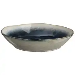 Leen Bakker Pastabord Dorean - blauw stoneware - Ø23 cm - Leen Bakker aanbieding