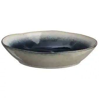 Leen Bakker Pastabord Dorean - blauw stoneware - Ø23 cm - Leen Bakker aanbieding