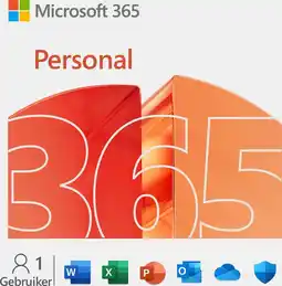 MediaMarkt Microsoft 365 Personal - Jaarabonnement Download 1 Gebruiker aanbieding