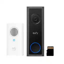 MediaMarkt Eufy Chime + Sd Kaart 2k Met Video C30 Slimme Deurbel aanbieding
