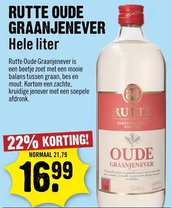 Dirck 3 Rutte oude graanjenever aanbieding