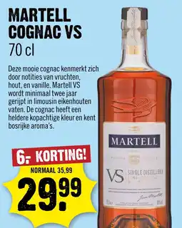 Dirck 3 Martell cognac vs aanbieding