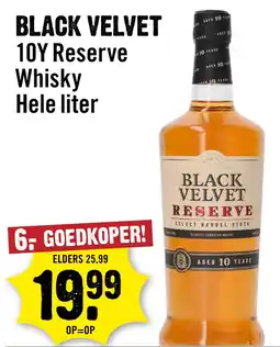 Dirck 3 Black velvet 10y reserve whisky aanbieding