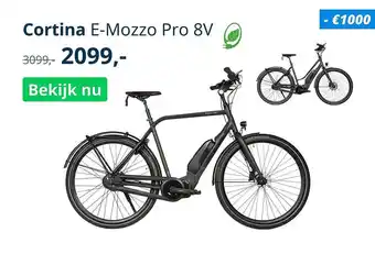 Mantel Cortina E-Mozzo Pro 8V aanbieding